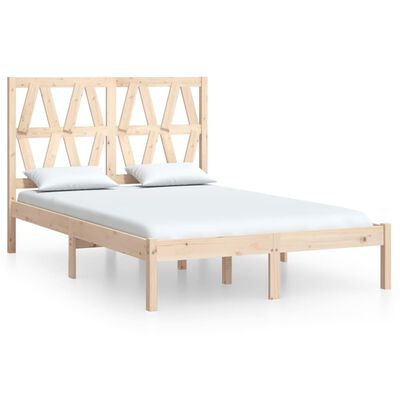 vidaXL Bed Frame without Mattress Solid Wood Small Double