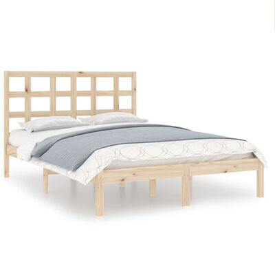 vidaXL Bed Frame without Mattress 140x190 cm Solid Wood