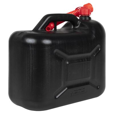 vidaXL Fuel Can with Flexible Spout 3 pcs Black 20 L Plastic