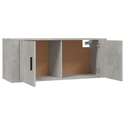 vidaXL 2 Piece TV Cabinet Set Concrete Grey Engineered Wood