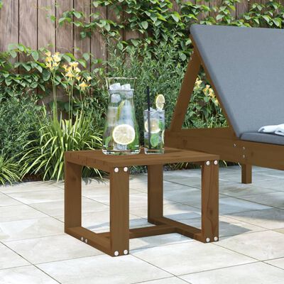 vidaXL Garden Side Table Honey Brown 40x38x28.5 cm Solid Wood Pine