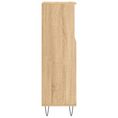 vidaXL Bathroom Cabinet Sonoma Oak 30x30x100 cm Engineered Wood