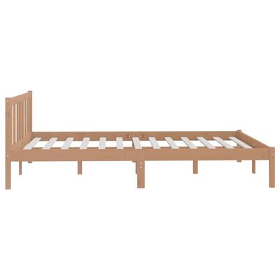 vidaXL Bed Frame without Mattress Honey Brown Solid Wood 120x200 cm