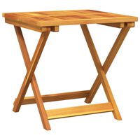 vidaXL Folding Garden Table 50x50x50 cm Solid Wood Acacia