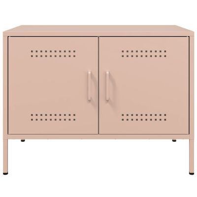 vidaXL TV Cabinet Pink 68x39x50.5 cm Steel