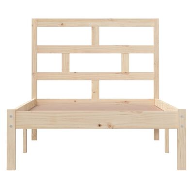 vidaXL Bed Frame without Mattress Single Solid Wood