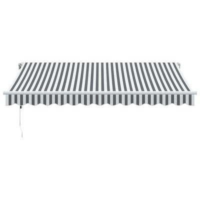 vidaXL Automatic Retractable Awning Anthracite&White 350x250 cm