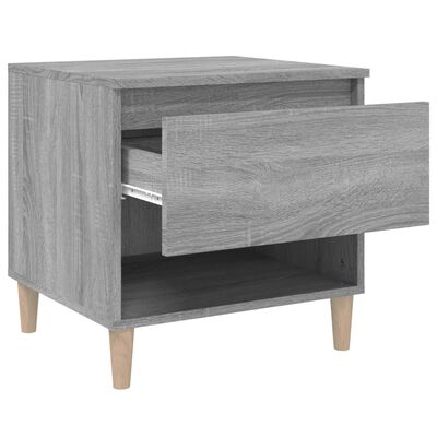 vidaXL Bedside Table Grey Sonoma 50x46x50 Engineered Wood