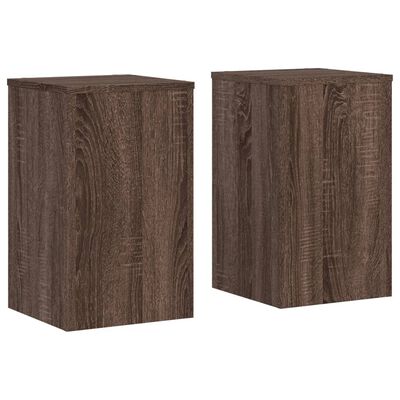 vidaXL Plant Stands 2 pcs Brown Oak 30x30x50 cm Engineered wood