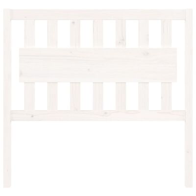 vidaXL Bed Headboard White 105.5x4x100 cm Solid Wood Pine