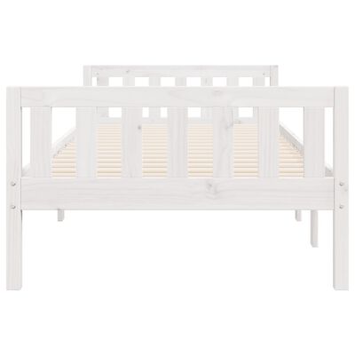 vidaXL Children's Bed without Mattress White 75x190 cm Solid Wood Pine