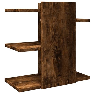 vidaXL Desk Organiser Smoked Oak 42x21.5x42 cm Engineered wood