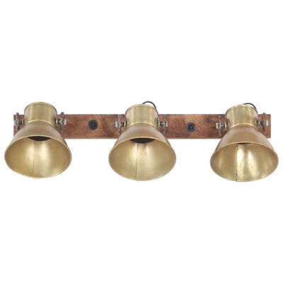 vidaXL Industrial Wall Lamp Brass 65x25 cm E27