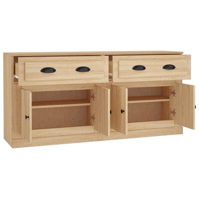 vidaXL Sideboards 2 pcs Sonoma Oak Engineered Wood