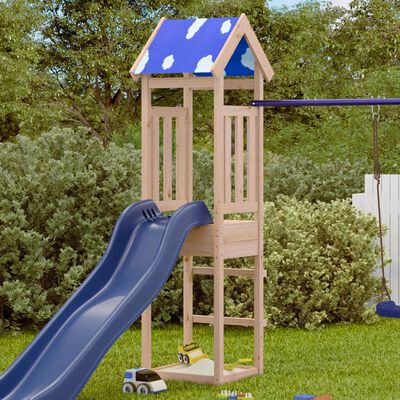 vidaXL Play Tower 52.5x46.5x208 cm Solid Wood Pine