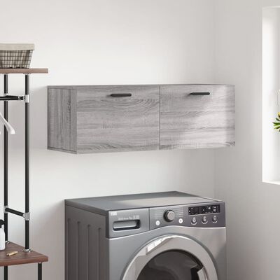 vidaXL Wall Cabinet Grey Sonoma 100x36.5x35 cm Engineered Wood