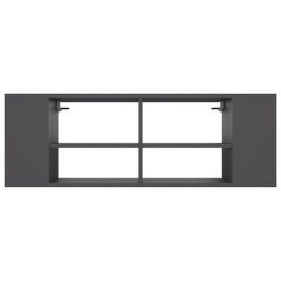 vidaXL Wall-Mounted TV Cabinet Grey 102x35x35 cm Engineered Wood