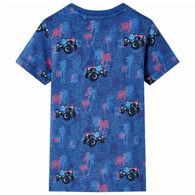 Kids' T-shirt Dark Blue Melange 128