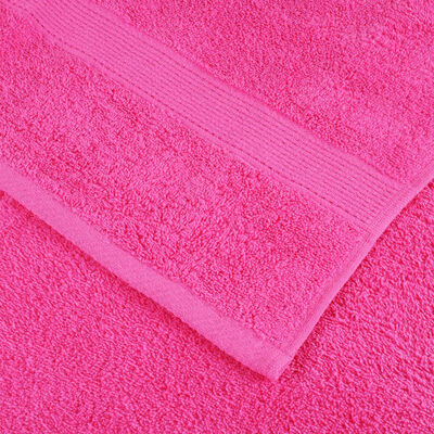 vidaXL Premium Towels SOLUND 10 pcs Pink 100x200 cm 600 gsm