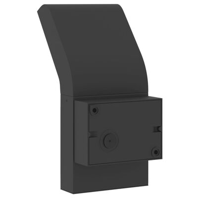 vidaXL Outdoor LED Wall Light Black Die-cast Aluminium