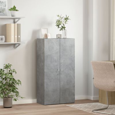 vidaXL File Cabinet Concrete Grey 60x32x115 cm Engineered Wood