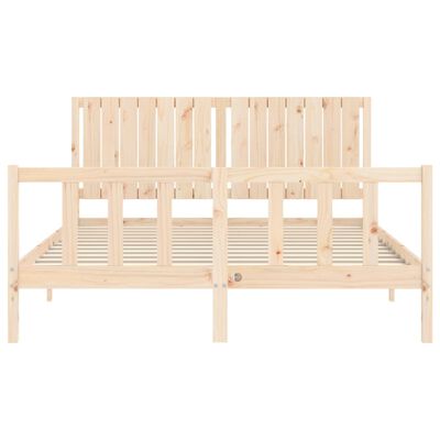 vidaXL Bed Frame without Mattress 160x200 cm Solid Wood Pine