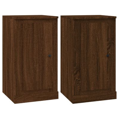 vidaXL Sideboards 3 pcs Brown Oak Engineered Wood