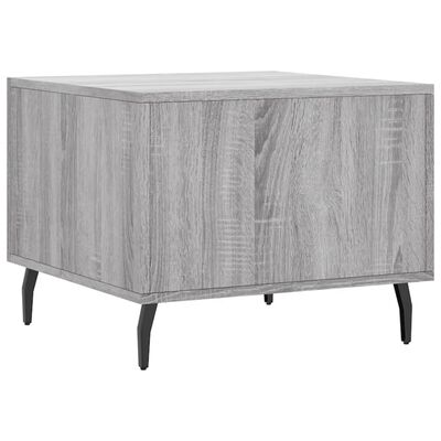 vidaXL Coffee Table Grey Sonoma 50x50x40 cm Engineered Wood