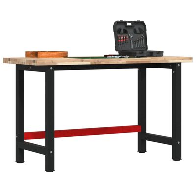 vidaXL Workbench 140x60x83 cm Solid Wood Acacia Rectangular