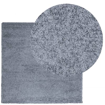 vidaXL Shaggy Rug PAMPLONA High Pile Modern Blue 120x120 cm