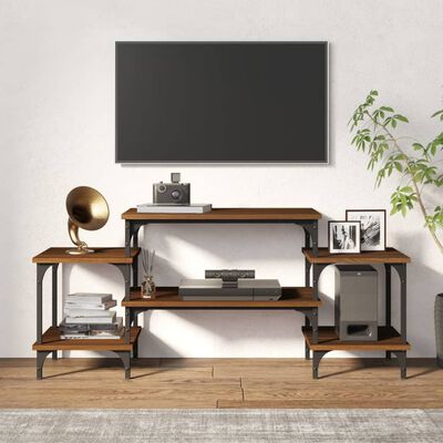 vidaXL TV Cabinet Brown Oak 117x35x52 cm Engineered Wood