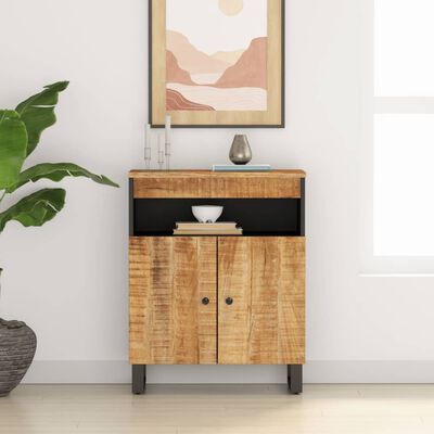 vidaXL Sideboard with 2 Doors 60x33x75 cm Solid Wood Mango