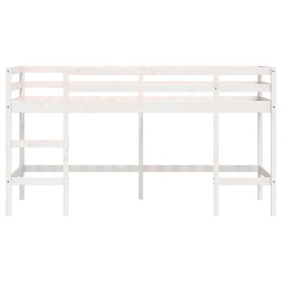 vidaXL Kids' Loft Bed without Mattress with Ladder White 80x200 cm