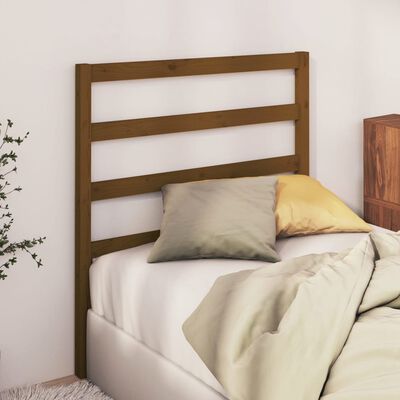 vidaXL Bed Headboard Honey Brown 95x4x100 cm Solid Wood Pine