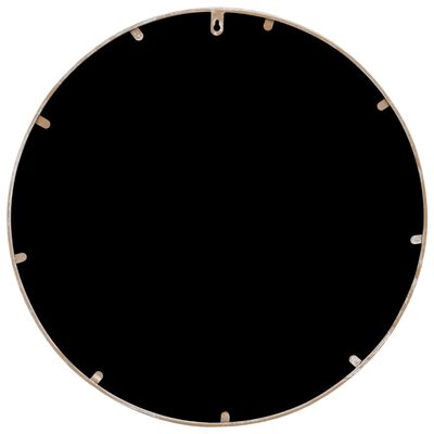 vidaXL Garden Mirror Sand 40x2.5 cm Iron Round for Outdoor Use