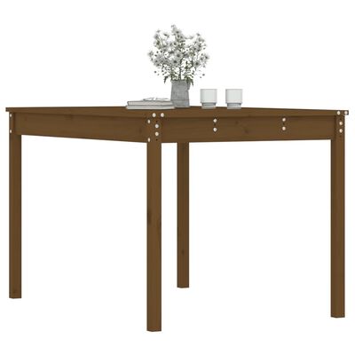 vidaXL Garden Table Honey Brown 121x82.5x76 cm Solid Wood Pine