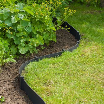 Nature Garden Border Edging 0.075x10 m 3 mm Black