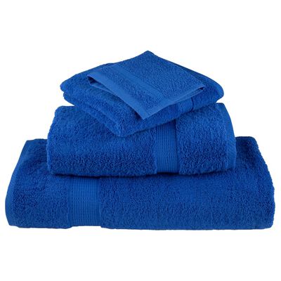 vidaXL Premium Bath Towels SOLUND 10pcs Blue 100x150cm 600gsm