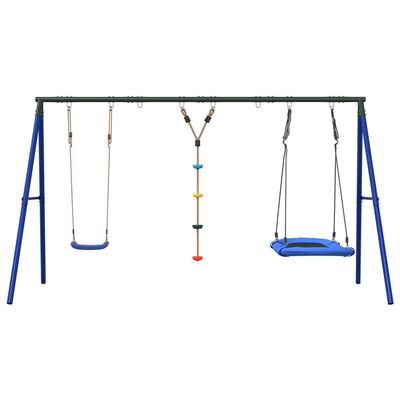 vidaXL Outdoor Swing Set with Swing, Disc Swing, Nest Swing