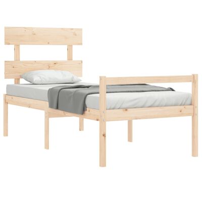 vidaXL Senior Bed without Mattress Single Solid Wood