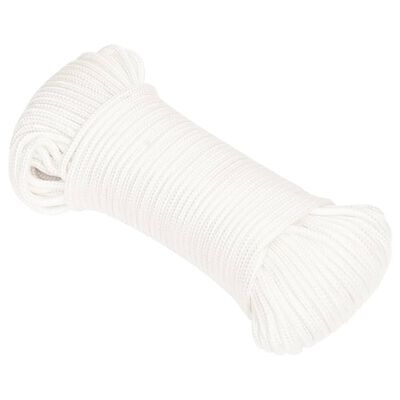 vidaXL Boat Rope Full White 3 mm 250 m Polypropylene