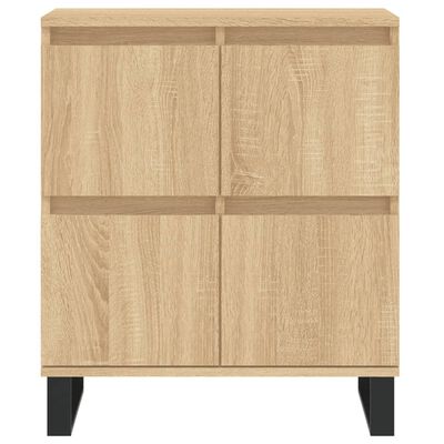 vidaXL Sideboards 2 pcs Sonoma Oak Engineered Wood