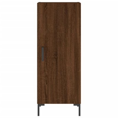 vidaXL Highboard Brown Oak 34.5x34x180 cm Engineered Wood