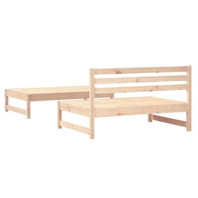 vidaXL 2 Piece Garden Lounge Set Solid Wood Pine