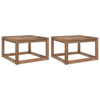 vidaXL Garden Pallet Tables 2 pcs 60x60x36.5 cm Impregnated Pinewood