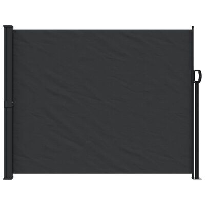 vidaXL Retractable Side Awning Black 160x300 cm