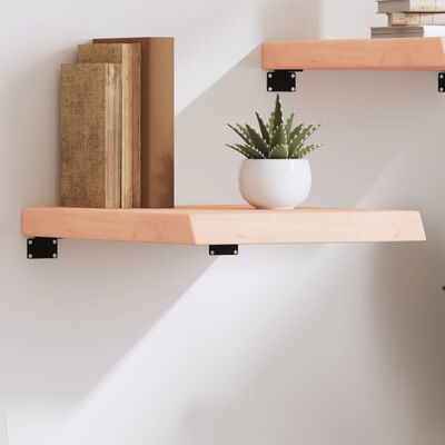 vidaXL Wall Shelf 40x60x(2-6) cm Untreated Solid Wood Oak