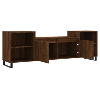 vidaXL TV Cabinet Brown Oak 160x35x55 cm Engineered Wood