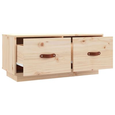 vidaXL TV Cabinet 80x34x35 cm Solid Wood Pine