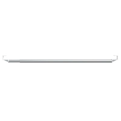 vidaXL Curtain Rails 2 pcs White and Silver 60-105 cm Aluminium